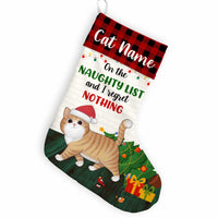 Personalized Christmas Cat Regret Nothing Stocking SB201 26O58 thumb 1