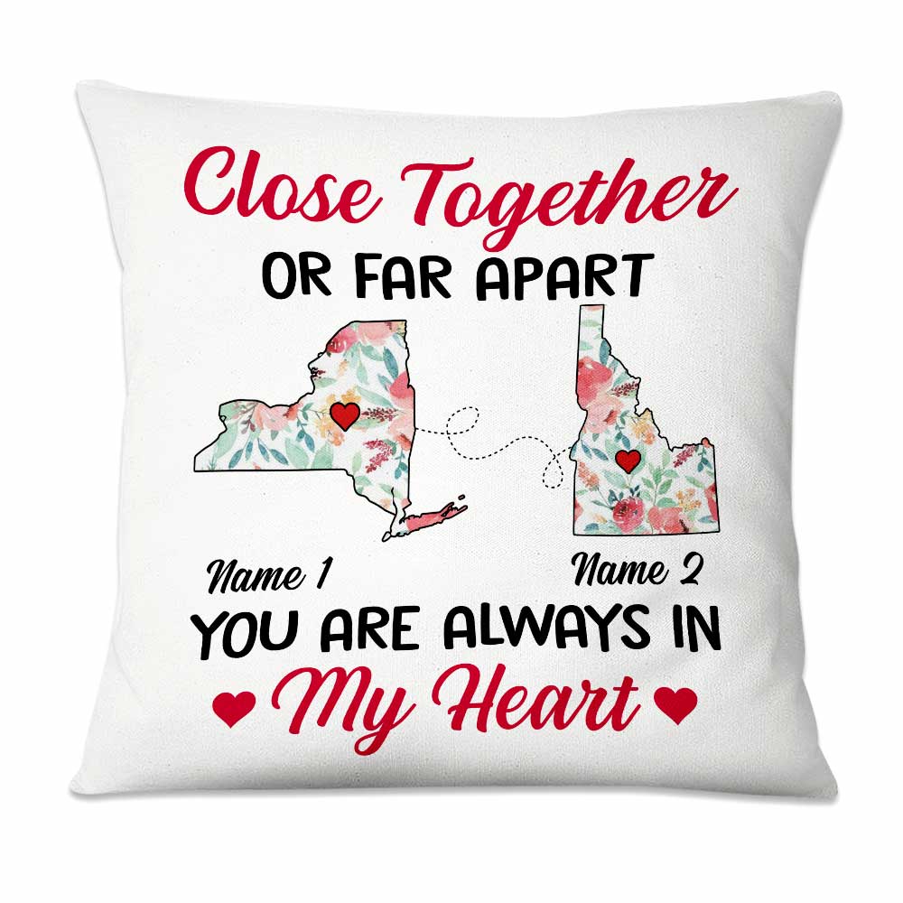 Personalized Close Together Long Distance  Pillow SB2422 30O47