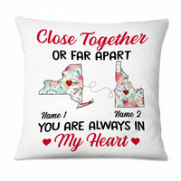 Personalized Close Together Long Distance  Pillow SB2422 30O47 thumb 1