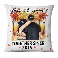Personalized Couple Fall Together Since Pillow AG223 87O34 thumb 1