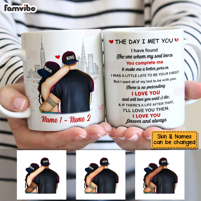 Personalized Couple The Day I Met You Mug FB23 26O53 1