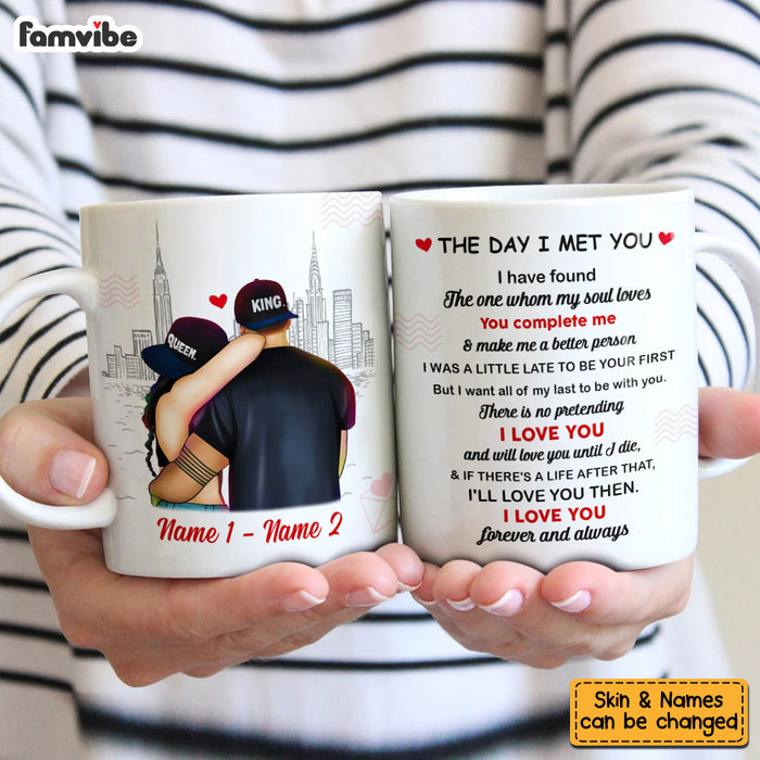 Personalized Couple The Day I Met You Mug FB23 26O53 1