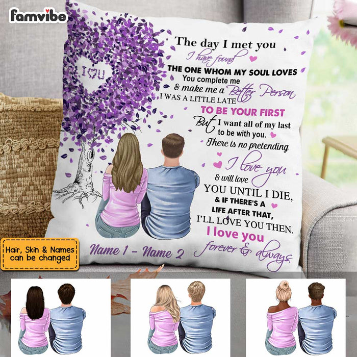 Personalized Couple The Day I Met You Pillow MR61 30O34 1