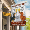 Personalized Dachshund Dog Bar Bring More Beers Flag AG177 95O34 1