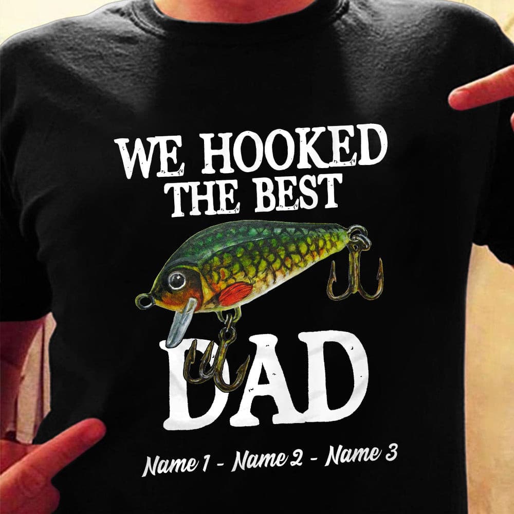 Personalized Dad Fishing  T Shirt MY151 95O36