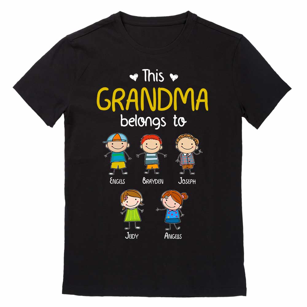 Personalized Dad Grandpa Doodle Kid T Shirt SB141 81O34