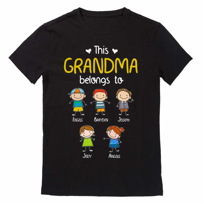 Personalized Dad Grandpa Doodle Kid T Shirt SB141 81O34 1