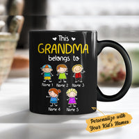 Personalized Grandma Belongs To Mug MY111 81O34 thumb 1