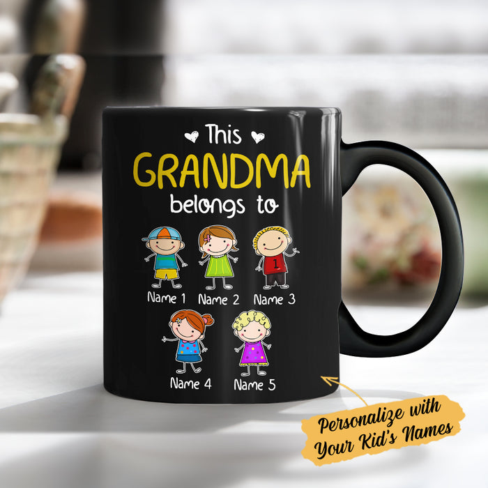 Personalized Grandma Belongs To Mug MY111 81O34 1