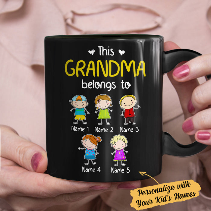 Personalized Grandma Belongs To Mug MY111 81O34 1