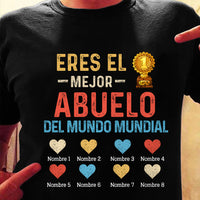 Personalized Dad Grandpa Papá Abuelo T Shirt AP174 30O47 thumb 1