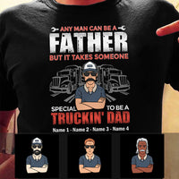 Personalized Dad Grandpa Trucker T Shirt MR222 30O53 thumb 1