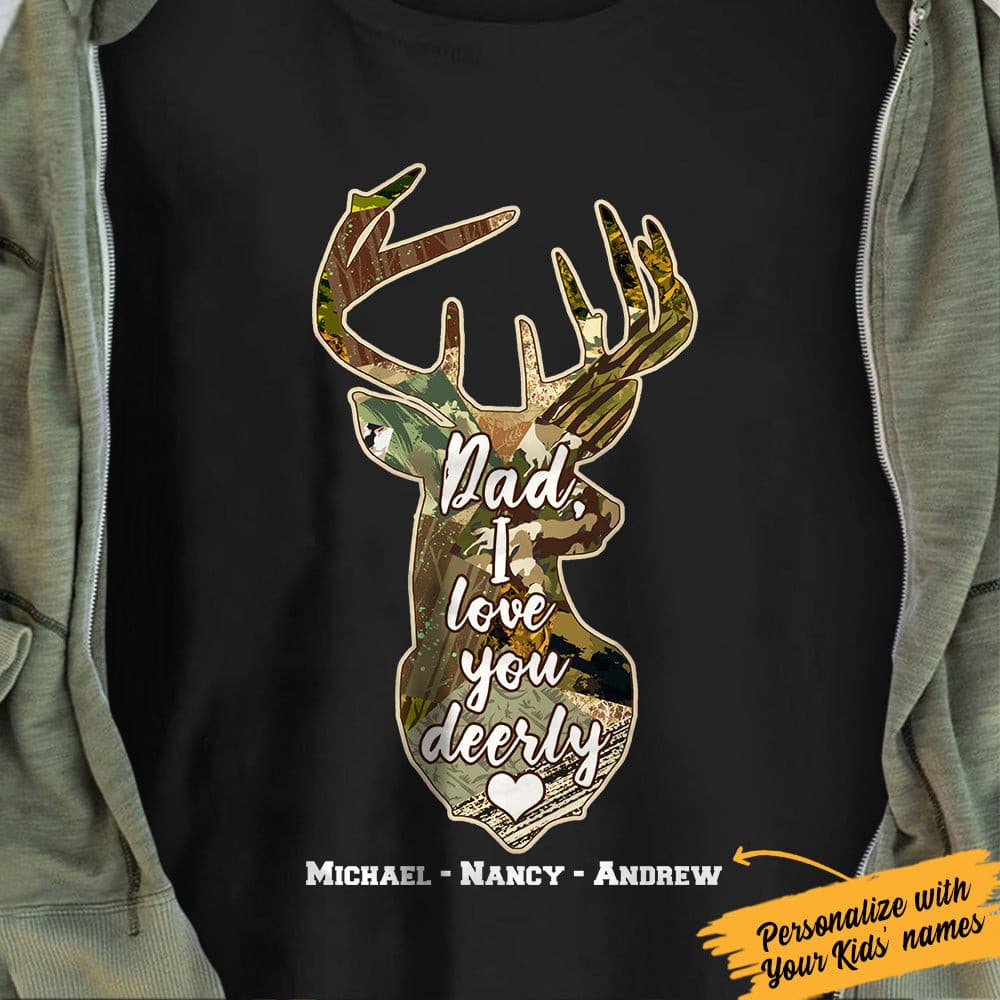 Personalized Dad Hunting  T Shirt AP2104 81O53