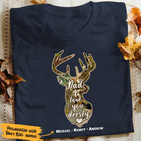 Personalized Dad Hunting  T Shirt AP2104 81O53 thumb 1