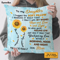 Personalized Granddaughter Sunflower Pillow JR271 30O53 thumb 1