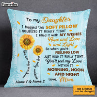 Personalized Granddaughter Sunflower Pillow JR271 30O53 thumb 1
