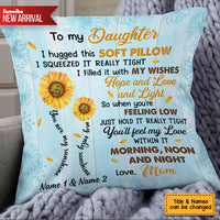Personalized Granddaughter Sunflower Pillow JR271 30O53 thumb 1