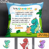Personalized Dinosaur Grandson Pillow MR312 85O34 1