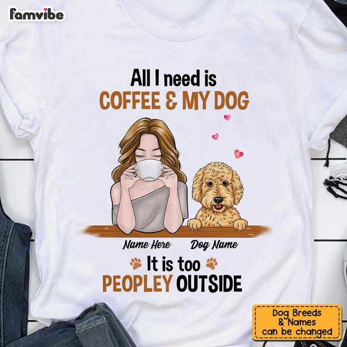 Personalized Dog Coffee Too Peopley Hoodie JR202 81O34 1