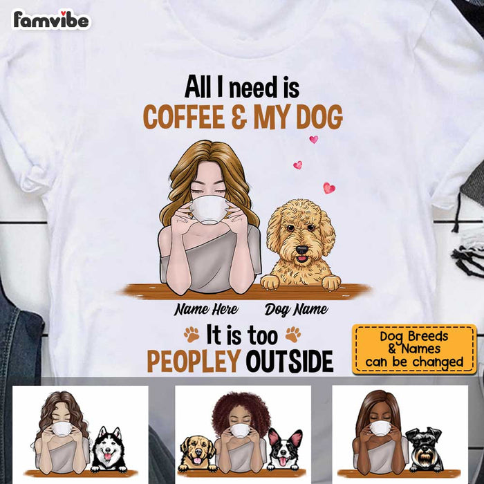 Personalized Dog Coffee Too Peopley Hoodie JR202 81O34 1