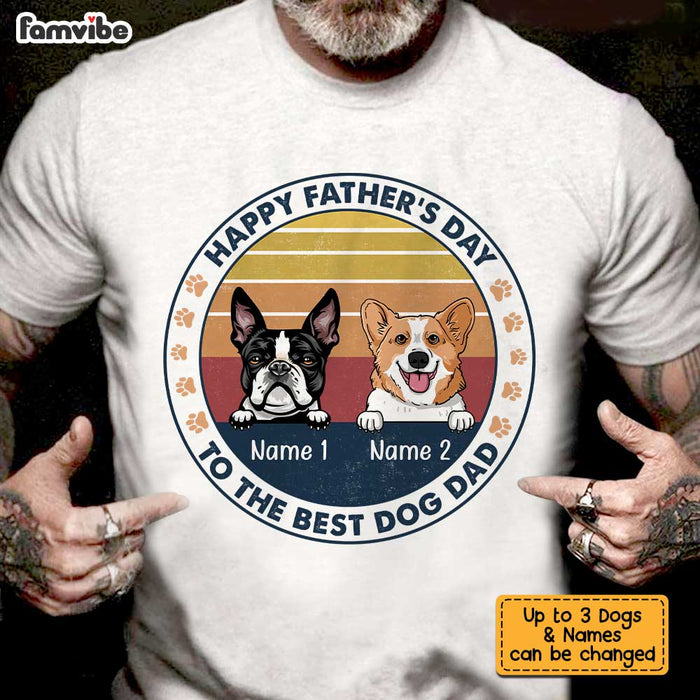 Personalized Dog Dad Happy Father's Day T Shirt AP223 67O34 1