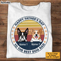 Personalized Dog Dad Happy Father's Day T Shirt AP223 67O34 thumb 1