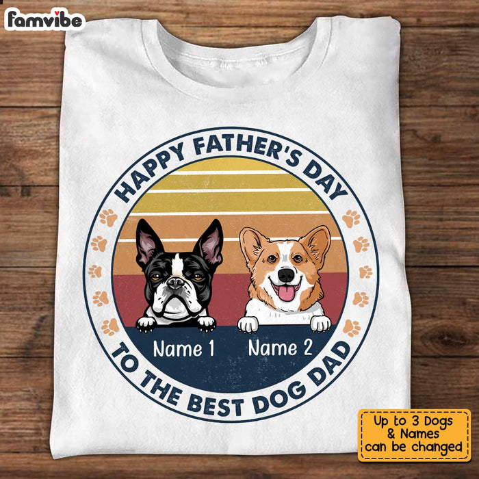 Personalized Dog Dad Happy Father's Day T Shirt AP223 67O34 1