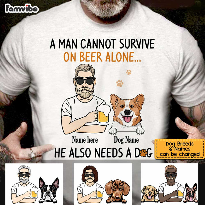 Personalized Dog Dad T Shirt MY112 30O34 1