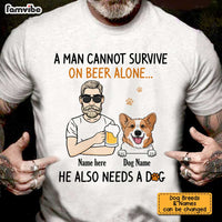 Personalized Dog Dad T Shirt MY112 30O34 thumb 1