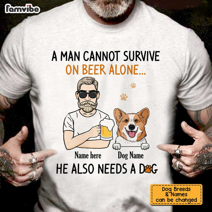 Personalized Dog Dad T Shirt MY112 30O34 1