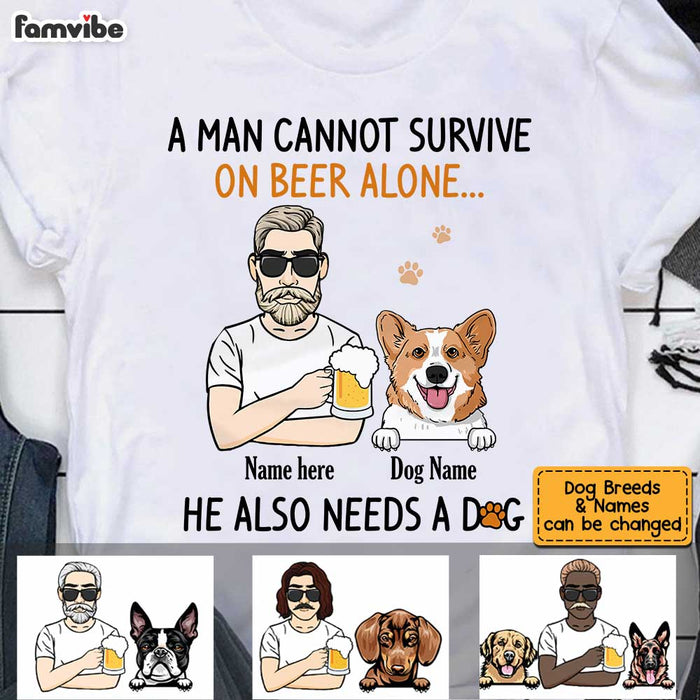 Personalized Dog Dad T Shirt MY112 30O34 1