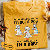 Personalized Dog I'm A Baby T Shirt SB241 81O53 thumb 1