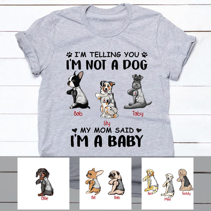 Personalized Dog I'm A Baby T Shirt SB252 81O53 1