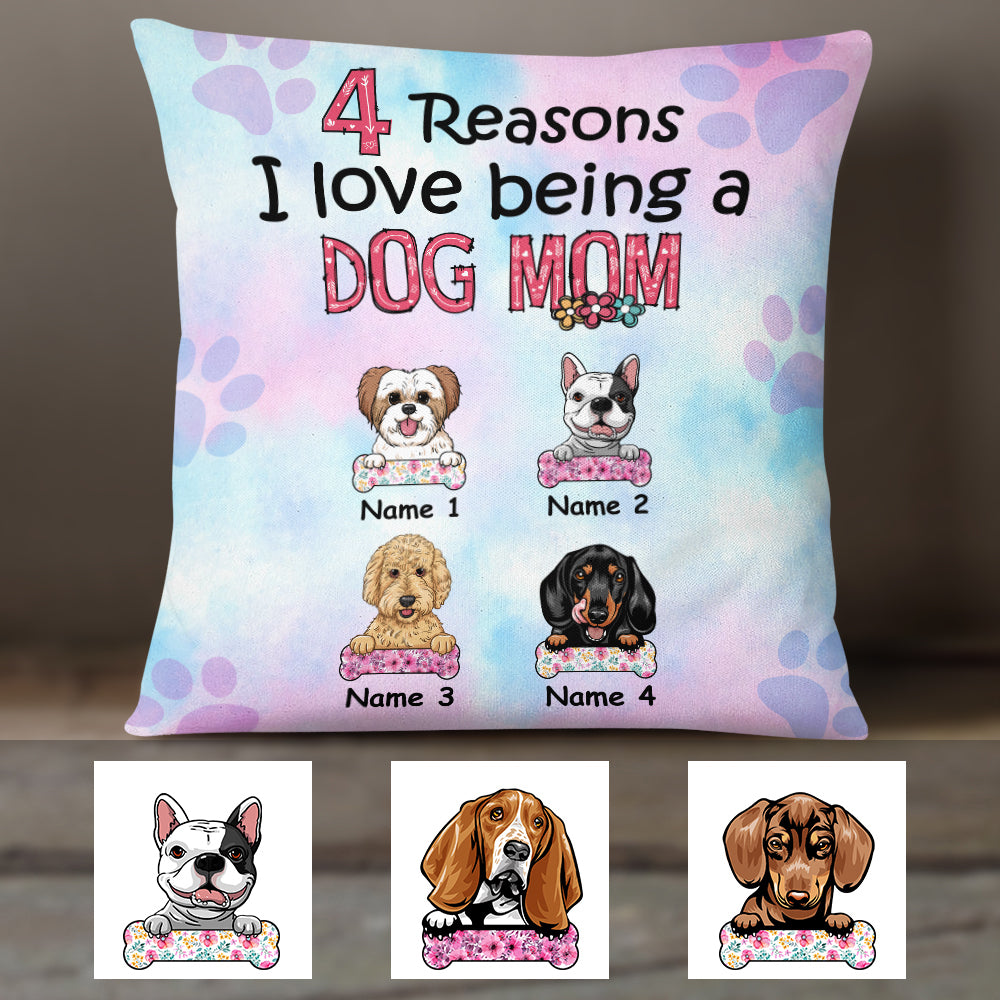 Personalized Dog Mom Pillow MR161 26O36 (Insert Included)