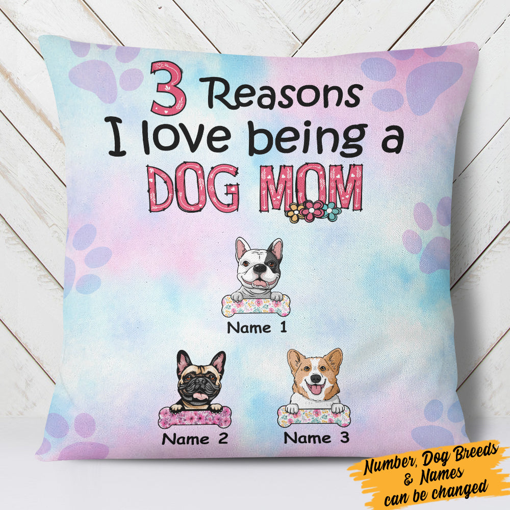 Personalized Dog Mom Pillow MR161 26O36 (Insert Included)