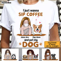 Personalized Dog Mom Sip Coffee T Shirt MR22 81O34 thumb 1