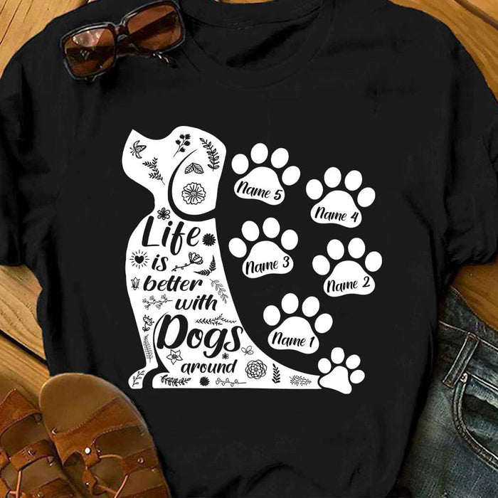 Personalized Dog Mom T Shirt JN152 73O57 1