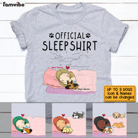 Personalized Dog Mom Sleep Shirt T Shirt MR101 26O53 thumb 1