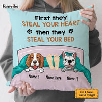 Personalized Dog Steal Your Bed Pillow FB251 67O60 (Insert Included) thumb 1