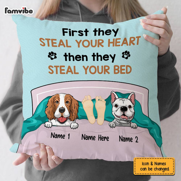 Personalized Dog Steal Your Bed Pillow FB251 67O60 (Insert Included) 1