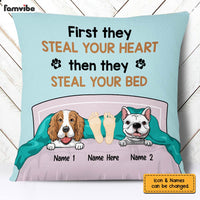 Personalized Dog Steal Your Bed Pillow FB251 67O60 (Insert Included) thumb 1