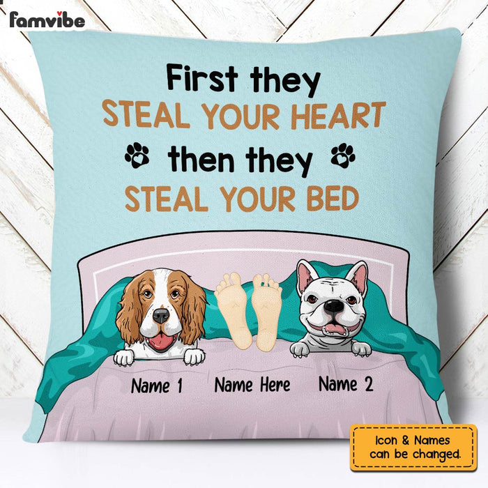 Personalized Dog Steal Your Bed Pillow FB251 67O60 (Insert Included) 1