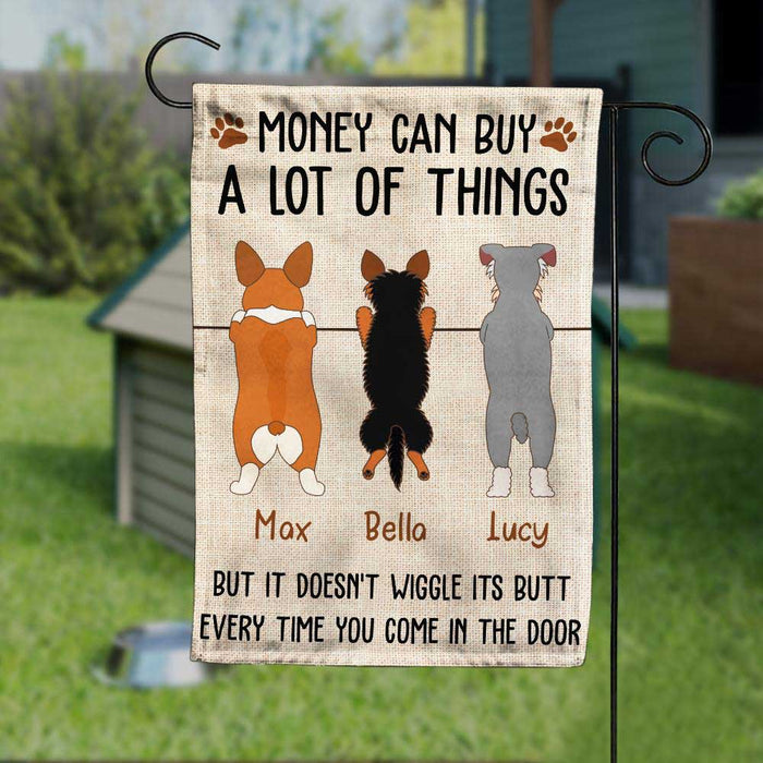 Personalized Dog Wiggle Butt Garden Flag JL71 81O34 1