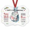 Personalized Elephant Baby First Christmas Benelux Ornament AG1711 67O57 1