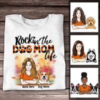 Personalized Fall Dog Mom  T Shirt AG101 26O36 thumb 1