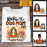 Personalized Fall Dog Mom  T Shirt AG101 26O36 thumb 1