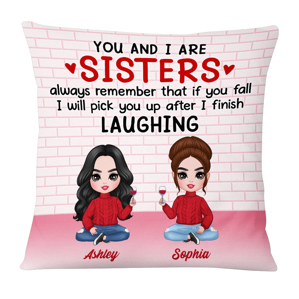 Personalized Family Icon Sisters Pillow FB103 23O53