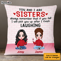 Personalized Family Icon Sisters Pillow FB103 23O53 thumb 1