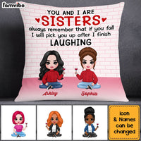 Personalized Family Icon Sisters Pillow FB103 23O53 thumb 1