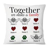 Personalized Family Together Couple Dog Cat Pillow MR113 81O53 thumb 1
